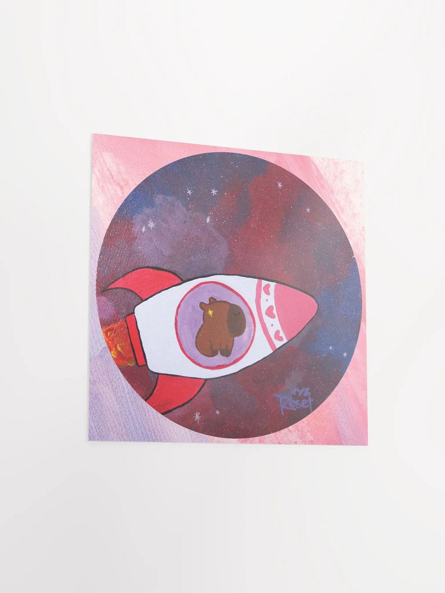 🌌 Espacio w/background | Capybara Print product image (10)