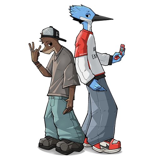 Mordecai and the Robins
(swipe>>>)
@titocolorr 
-
#artistsoninstagram #artist #y2kart #y2kaesthetic #regularshow #cartoonnetw...