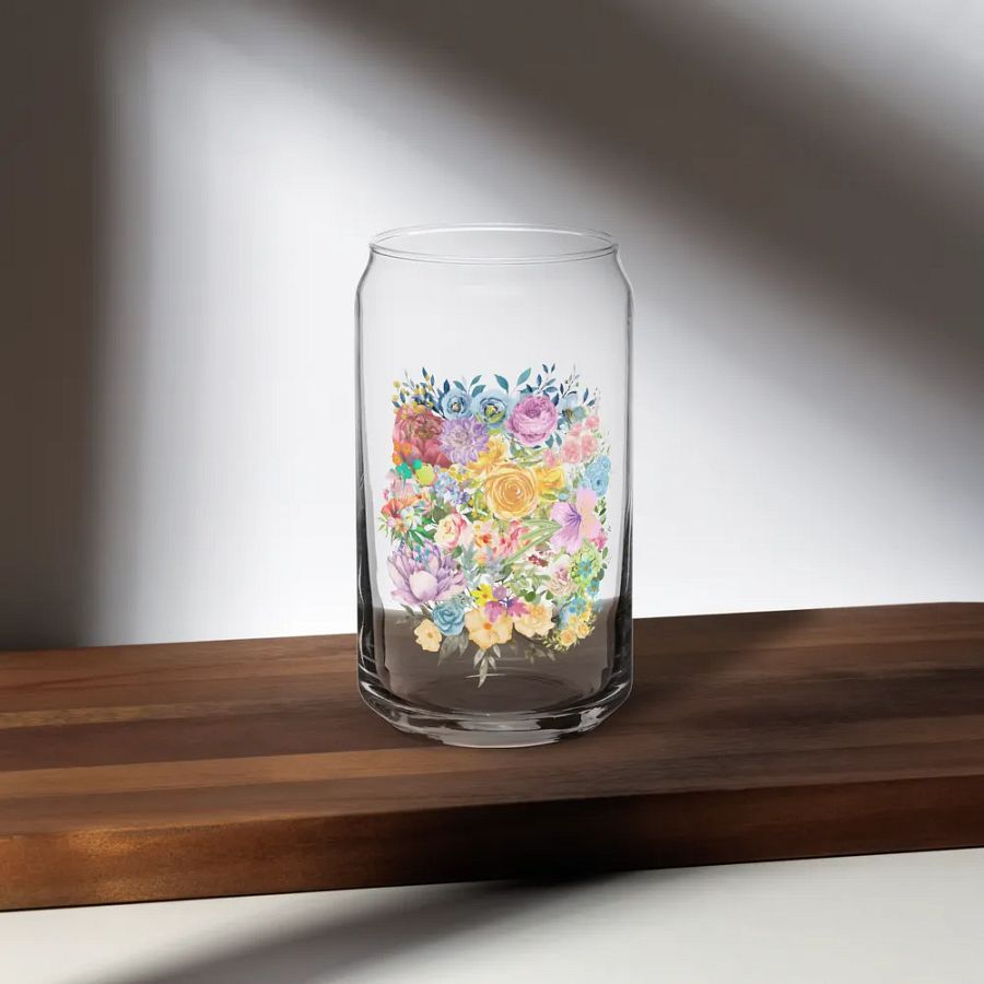Floral Fusion Can-Shaped Glass product image (5)