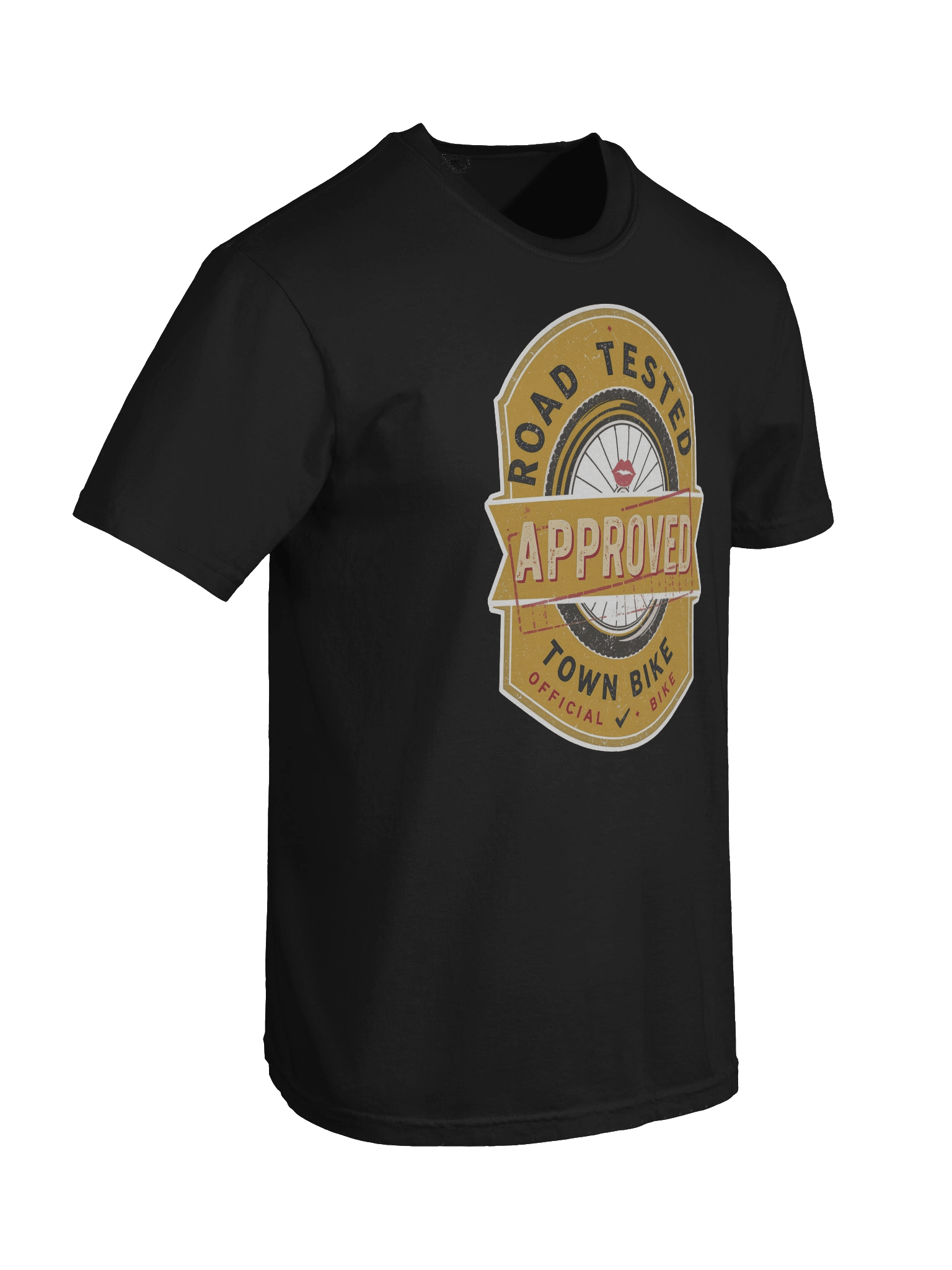 “Road Tested & Approved” Tee 🚲💋 | The Town Bike | Funny Adult Humor product image (2)
