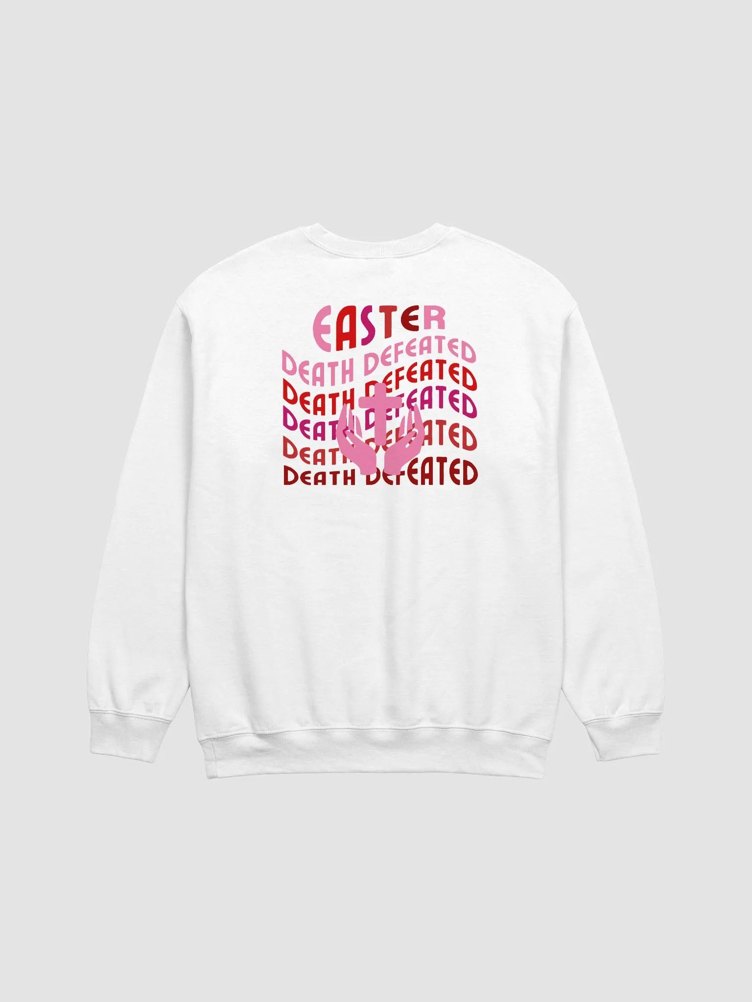 EASTER: Death Defeated Christian Gildan Sweater - Front/Back. product image (4)