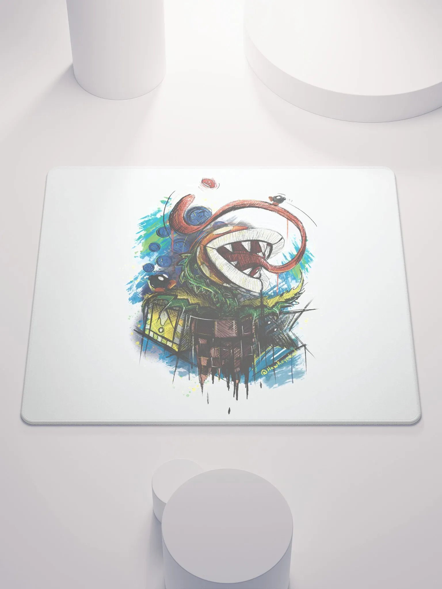 Piranha Plant by StephyJ Gaming Mouse Pad product image (1)