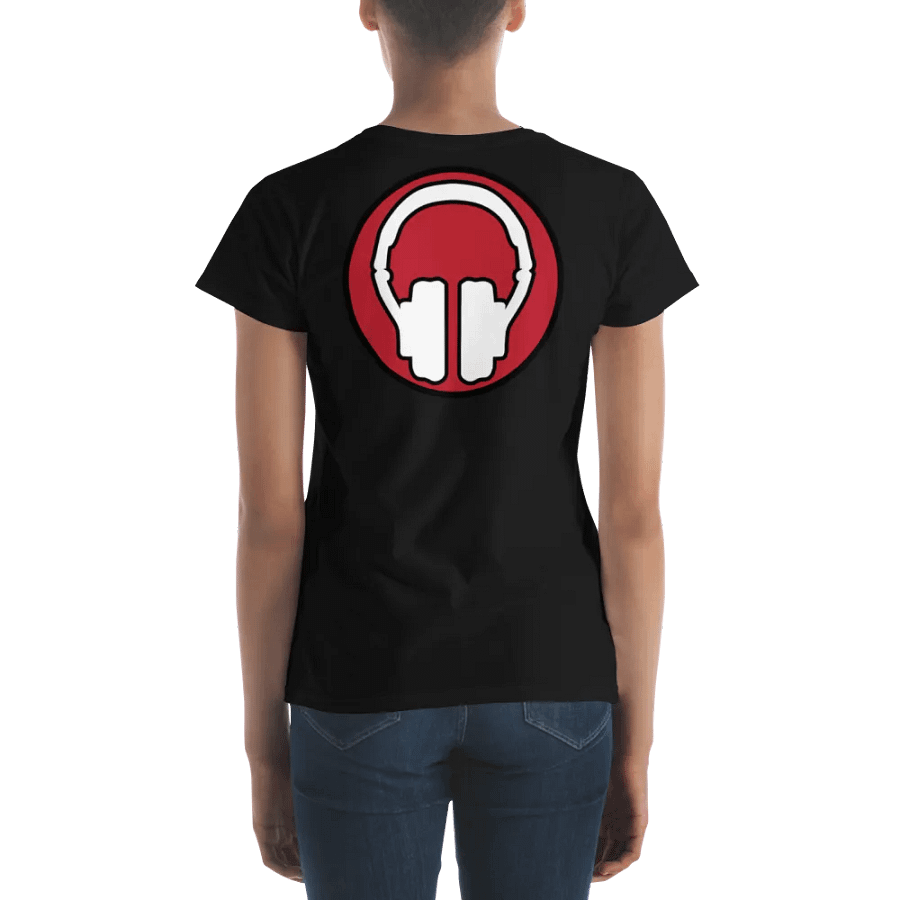 Women's Tribe Front | Headphones Back Print Gildan Middleweight T-Shirt product image (4)