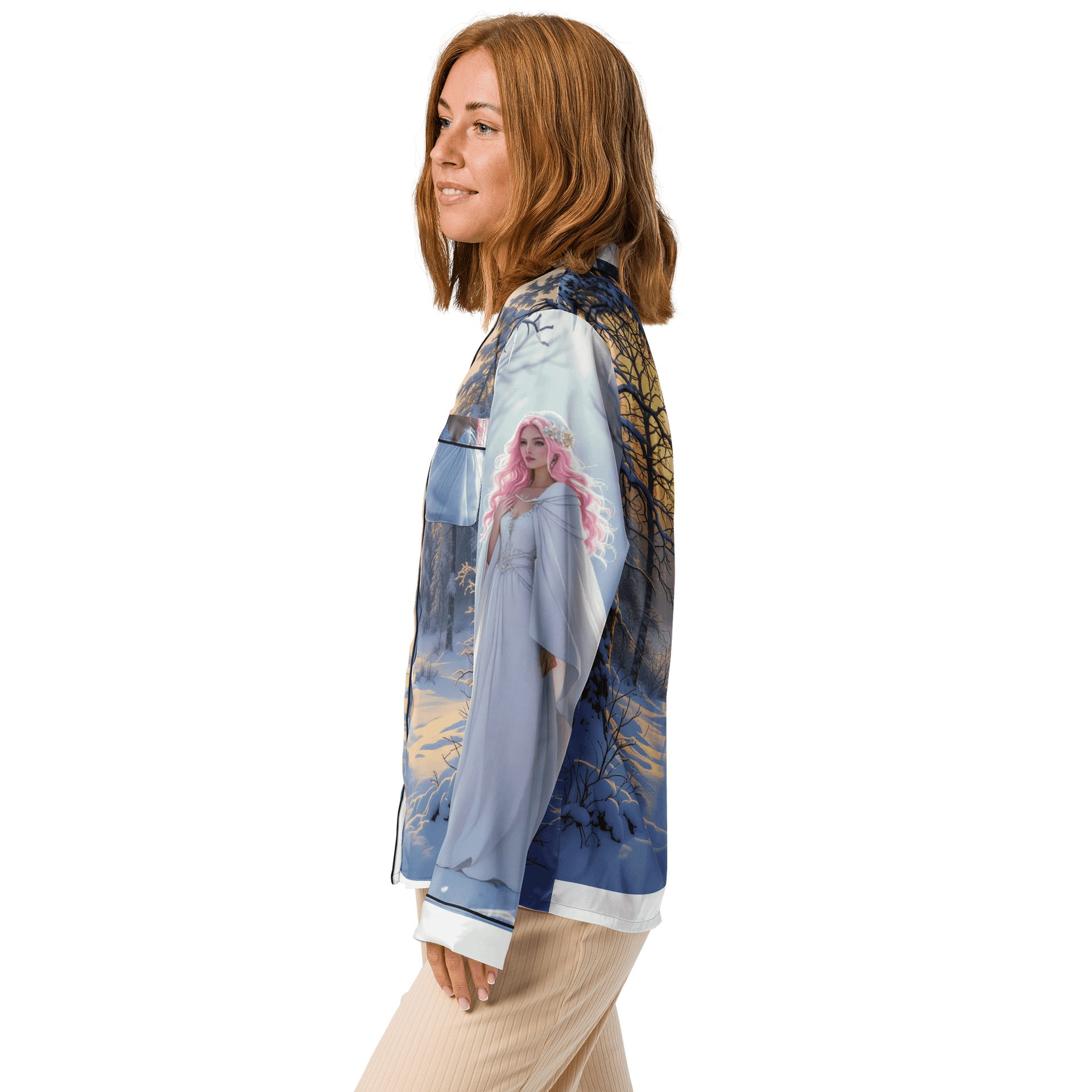 Golden Winter Glow Women's Pajama Top product image (4)