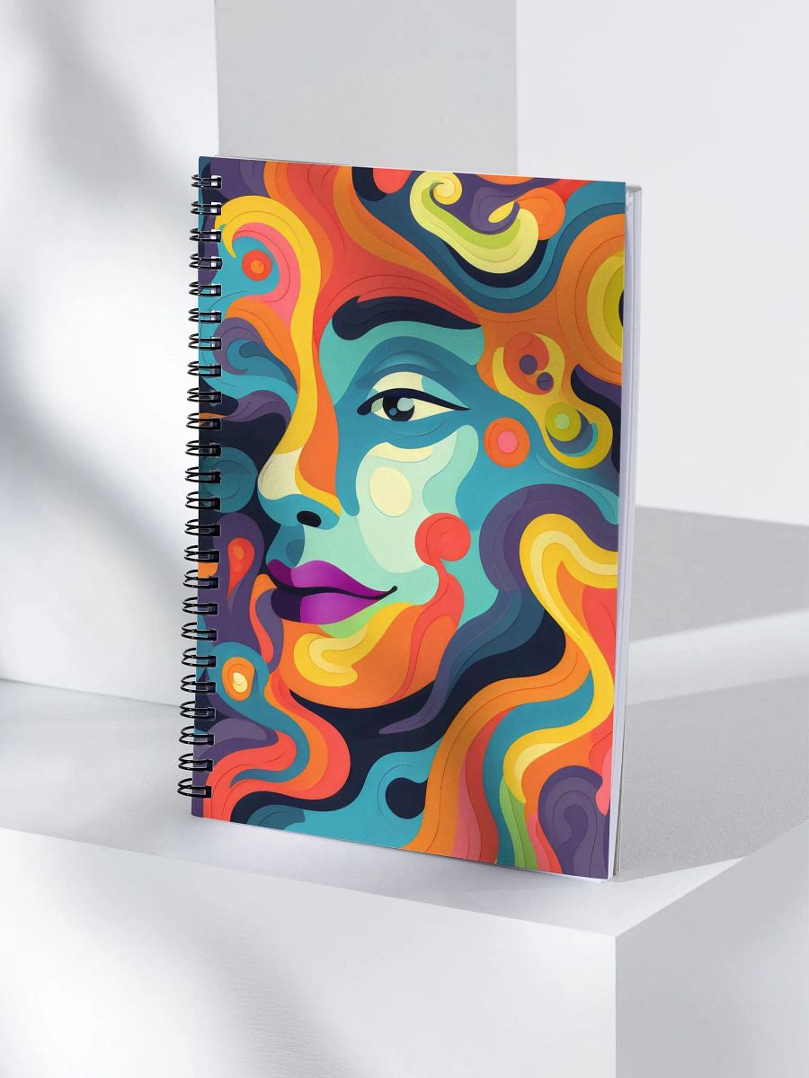 Psychedelic Swirls Spiral Notebook product image (4)