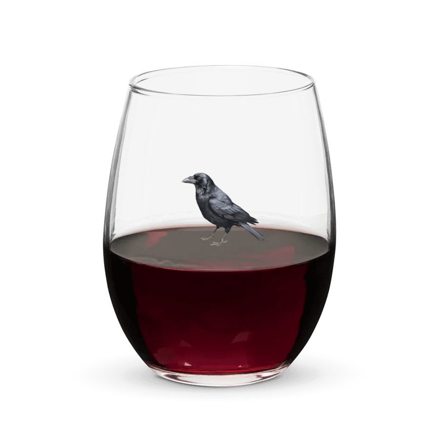 Prestige Crow Stemless Wine Glass - Motif II product image (5)