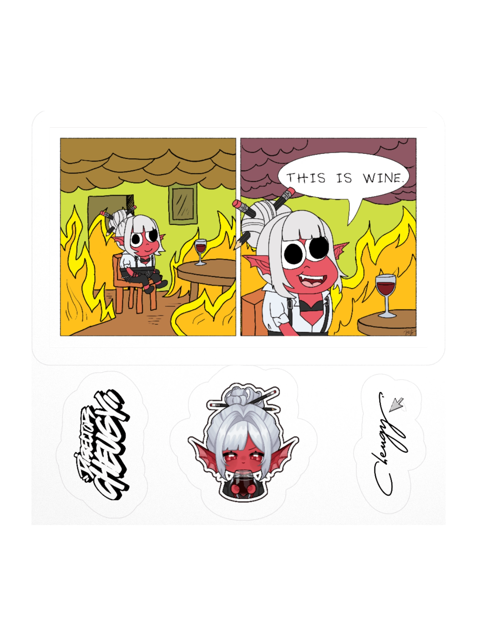 [Meme] This is Wine Sticker Pack product image (1)
