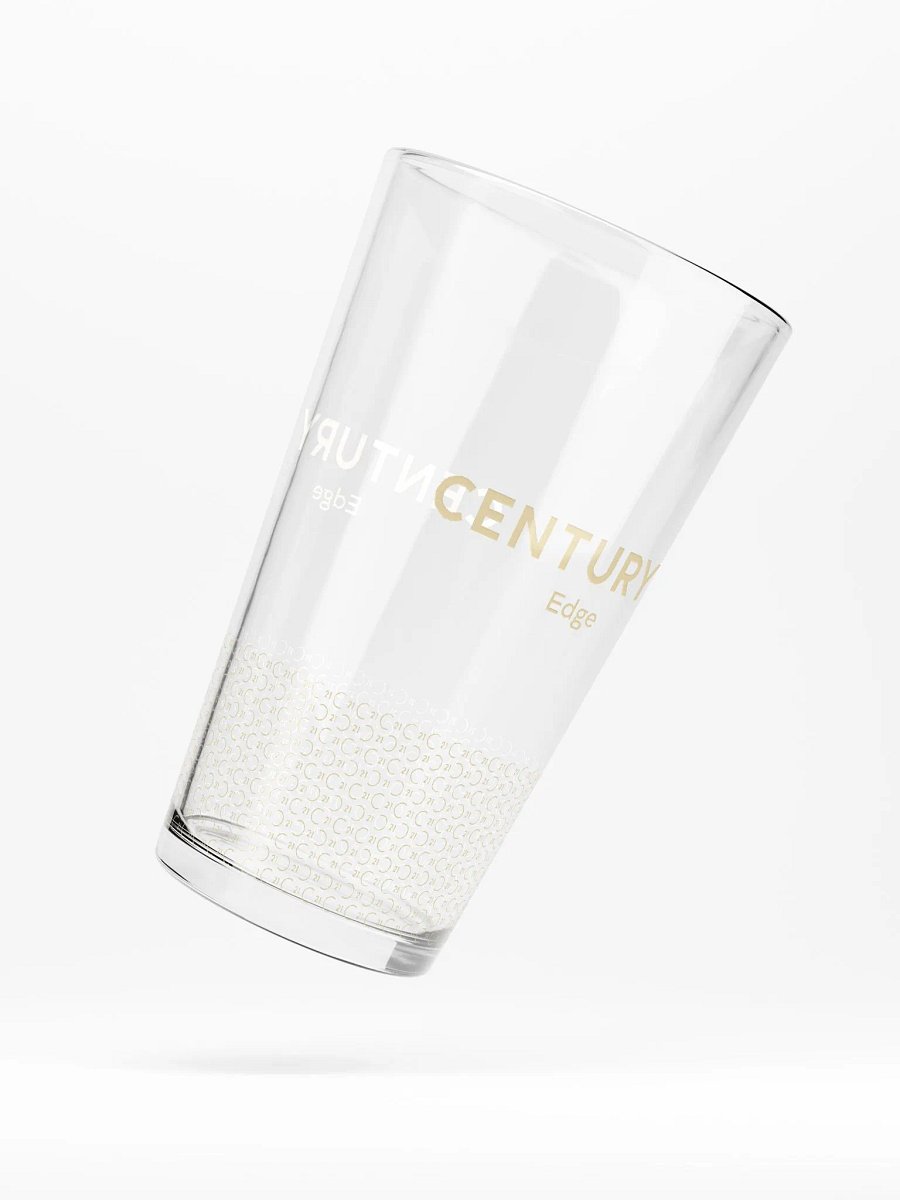 Shaker Pint Glass with Gold CENTURY 21 Edge Wordmark product image (6)