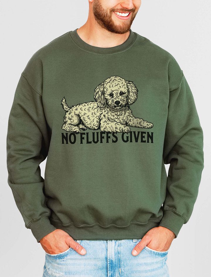 No Fluffs Given Sweatshirt of a Toy Poodle(Cream) | Funny Shirt for Poodle Paw-rents product image (14)