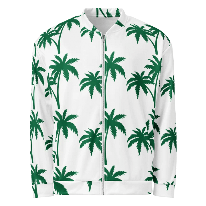Tropical Grid All-Over Bomber Jacket product image (1)