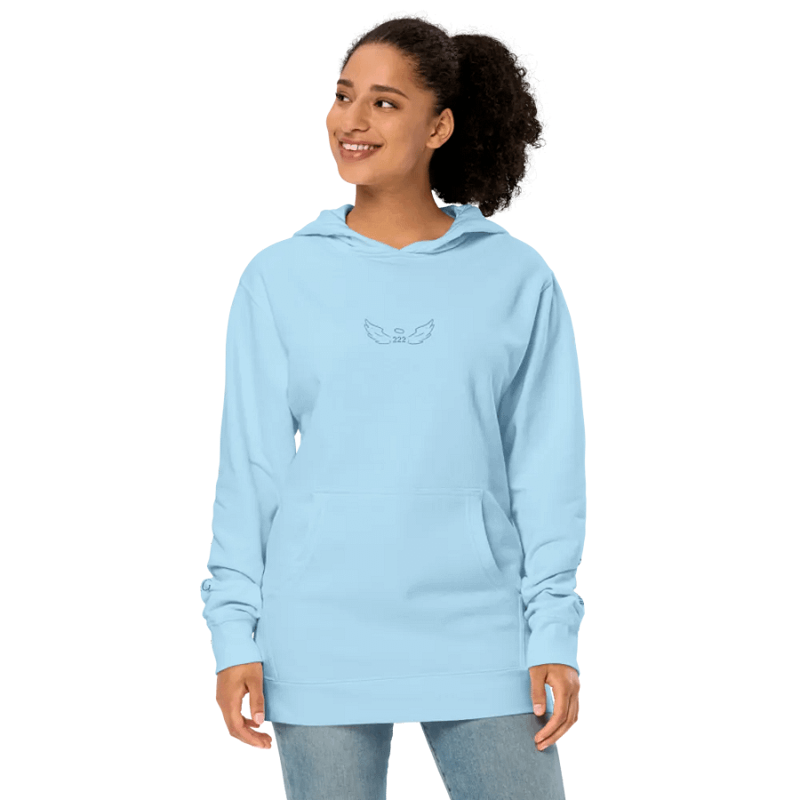 Independent Hoodie 222 Hoodie - Aqua Teal Thread Embroidery product image (12)