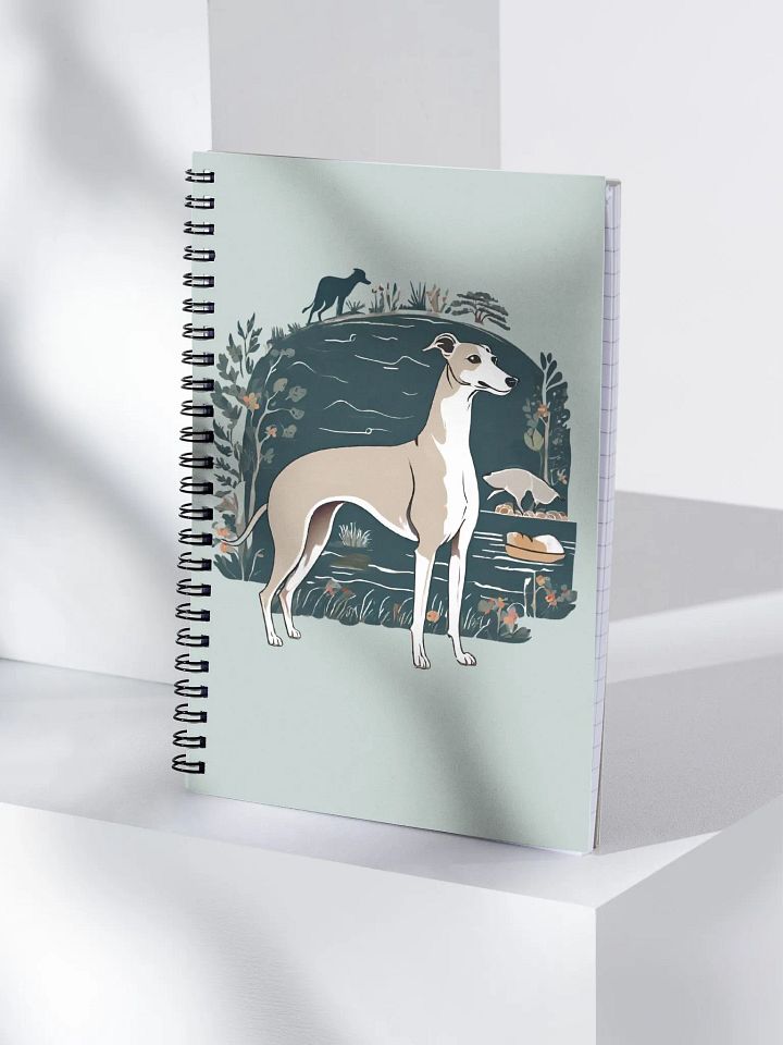 Botanical Greyhound Spiral Notebook product image (1)