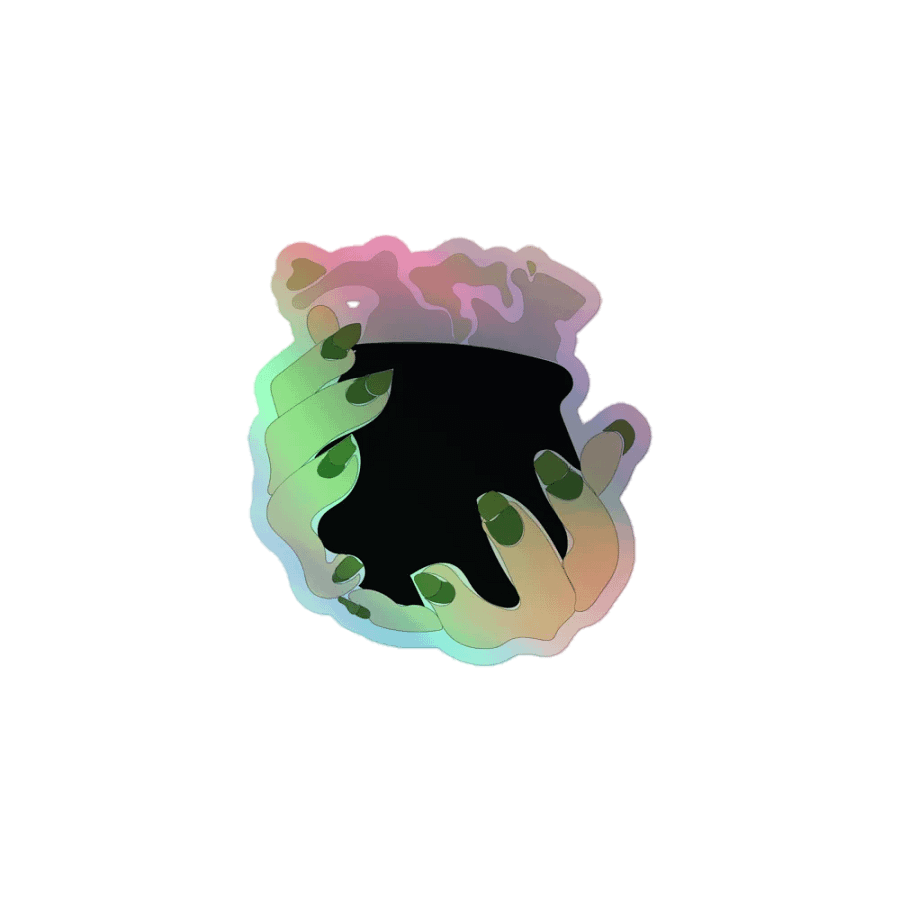 Freshly Brewed holographic sticker product image (1)