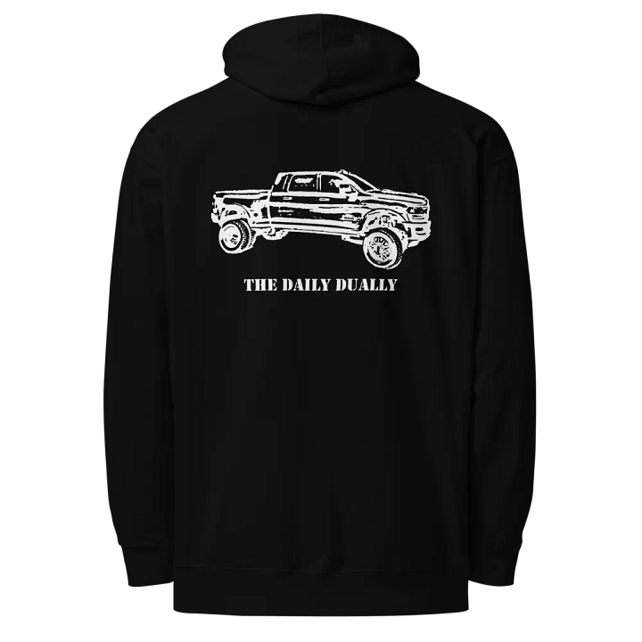 The Daily Dually - Pullover Hoodie (White Text) product image (1)
