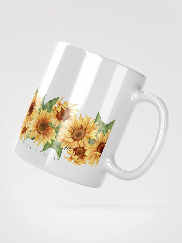 Sunflower All Around White Ceramic Mug product image (3)
