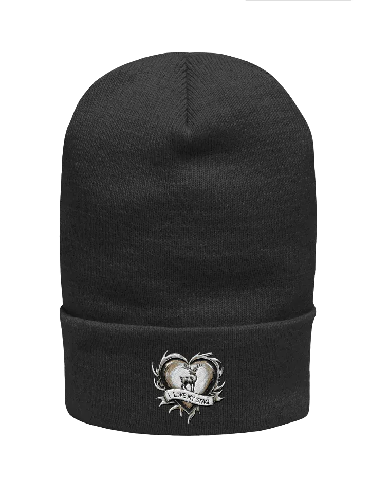 I Love My Stag embroidered cuff beanie for Vixen Hotwives product image (5)