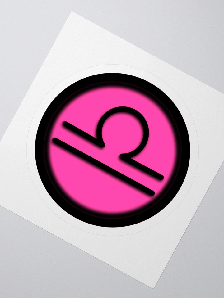 Libra Zodiac Symbol Kiss Cut Stickers product image (5)