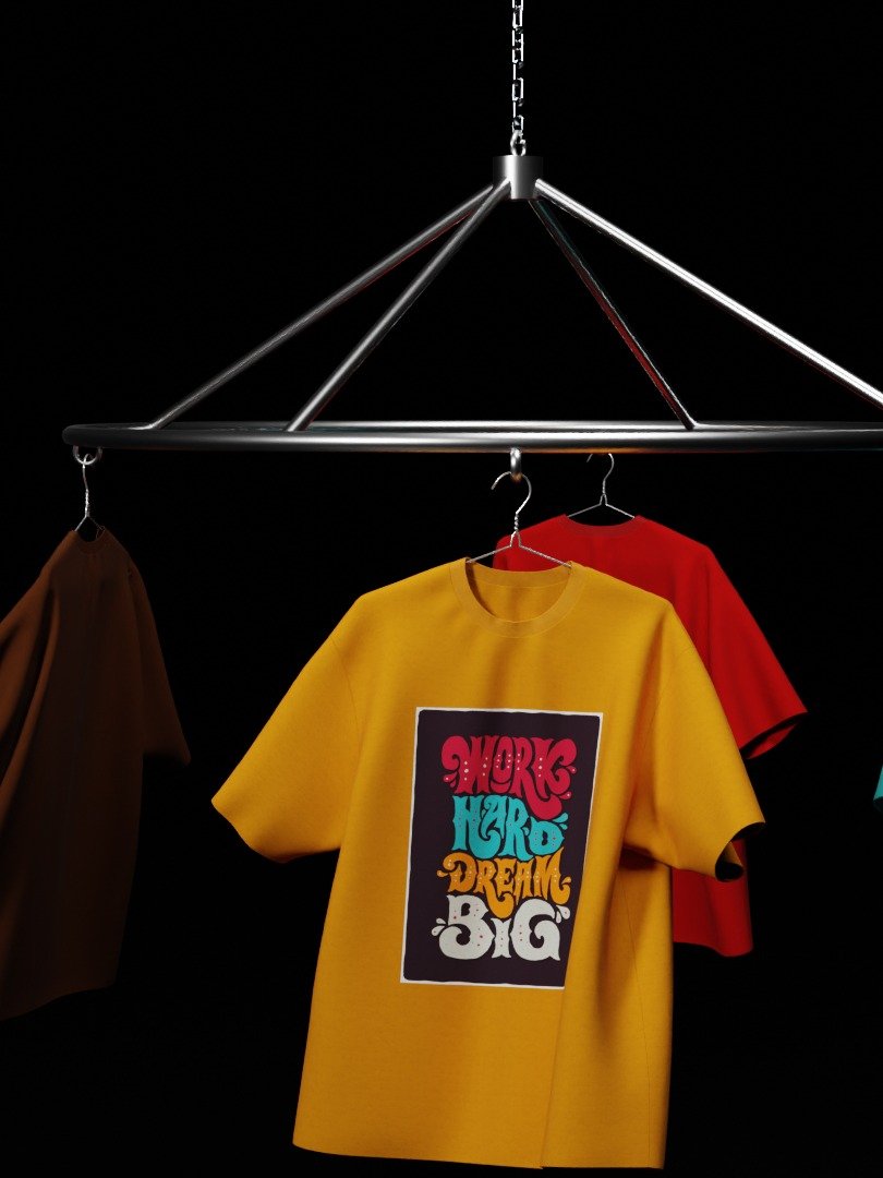 Tshirt Mockup Hanger Rotation Animation product image (2)