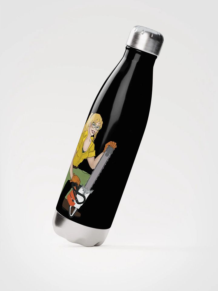 Blonde Chainsaw Pinup Water Bottle product image (2)