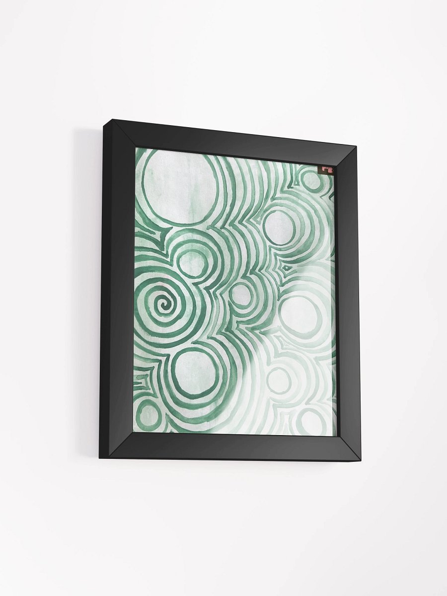 "Green Swirl" Framed Poster Print product image (2)