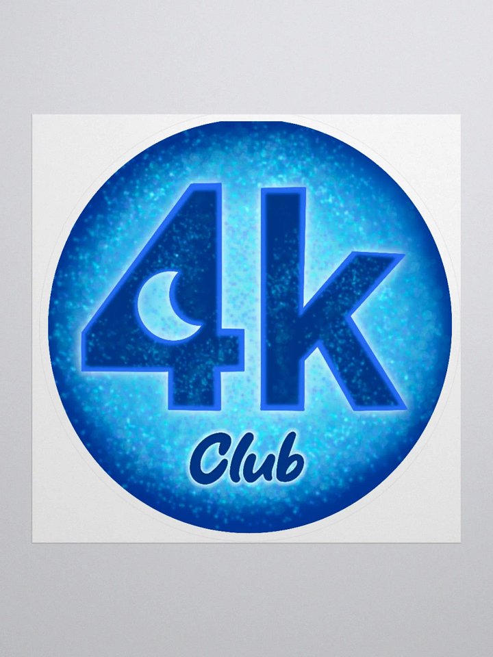 4k Club Sticker product image (1)