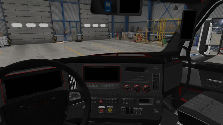 [CasG5-EWI_2] Freightliner Cascadia 2024 (Gen5) SL48- EnioWorkshop Interior Black product image (1)