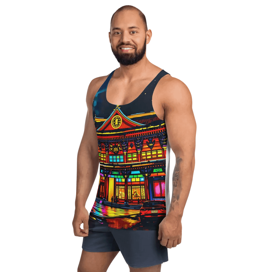 Neon Nights All-Over Tank Top unisex product image (2)