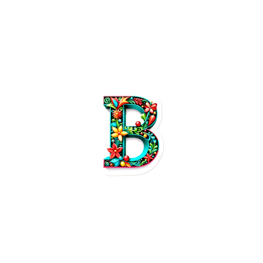 Christmas Monogram Letter B(7) Magnet product image (1)