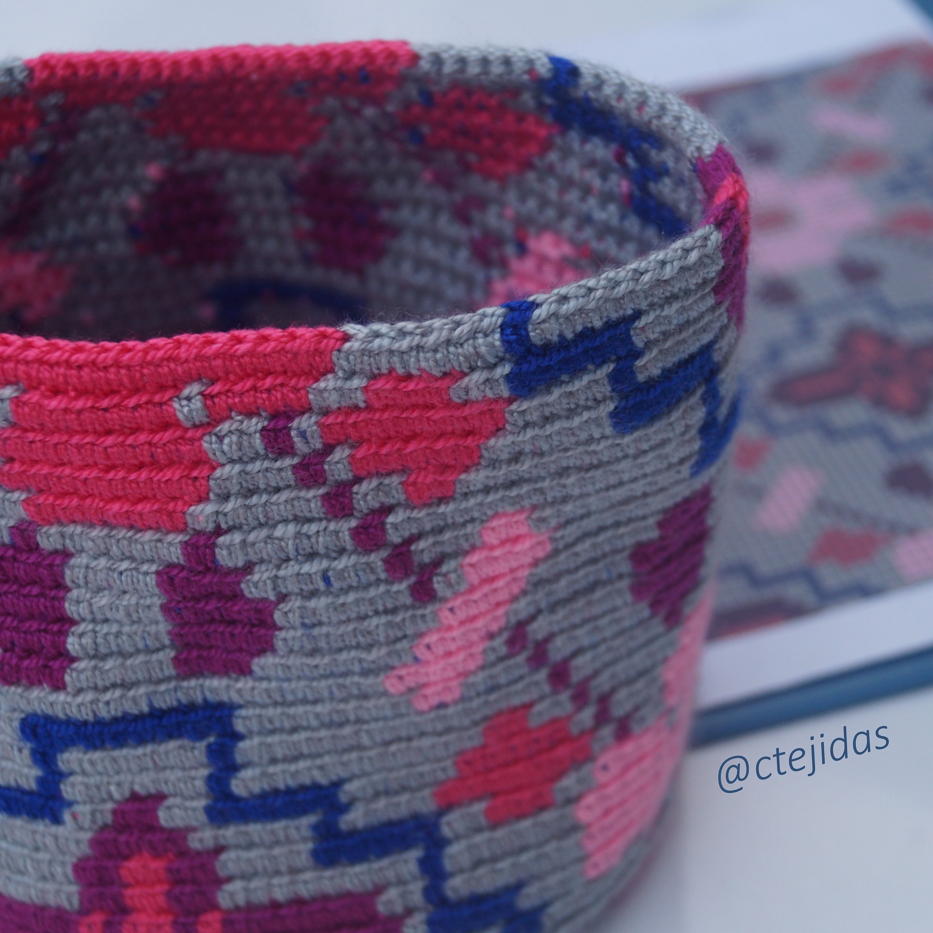 Patrón Mini Mochila Wayuu Flores product image (2)
