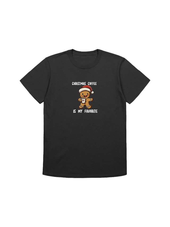Cute Gingerbread Man Christmas Coffee Unisex T-Shirt product image (7)