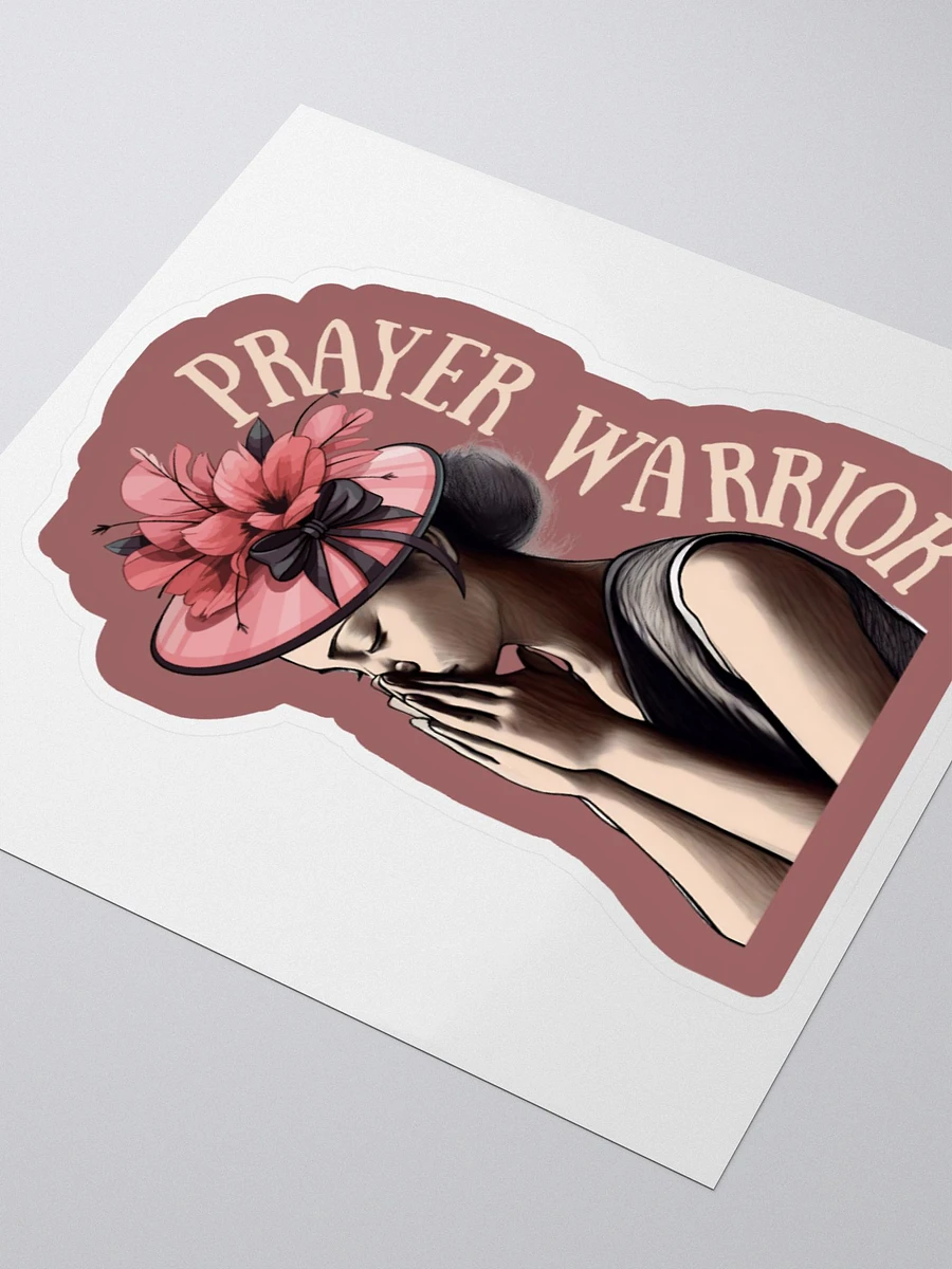 Prayer Warrior Church Lady Sticker product image (3)