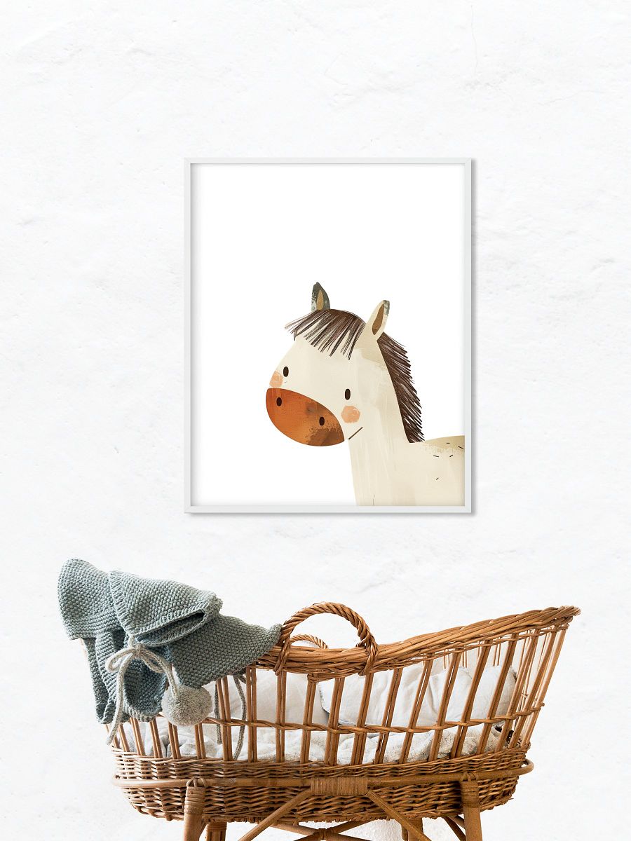 Curious Horse Nursery Wall Print product image (6)