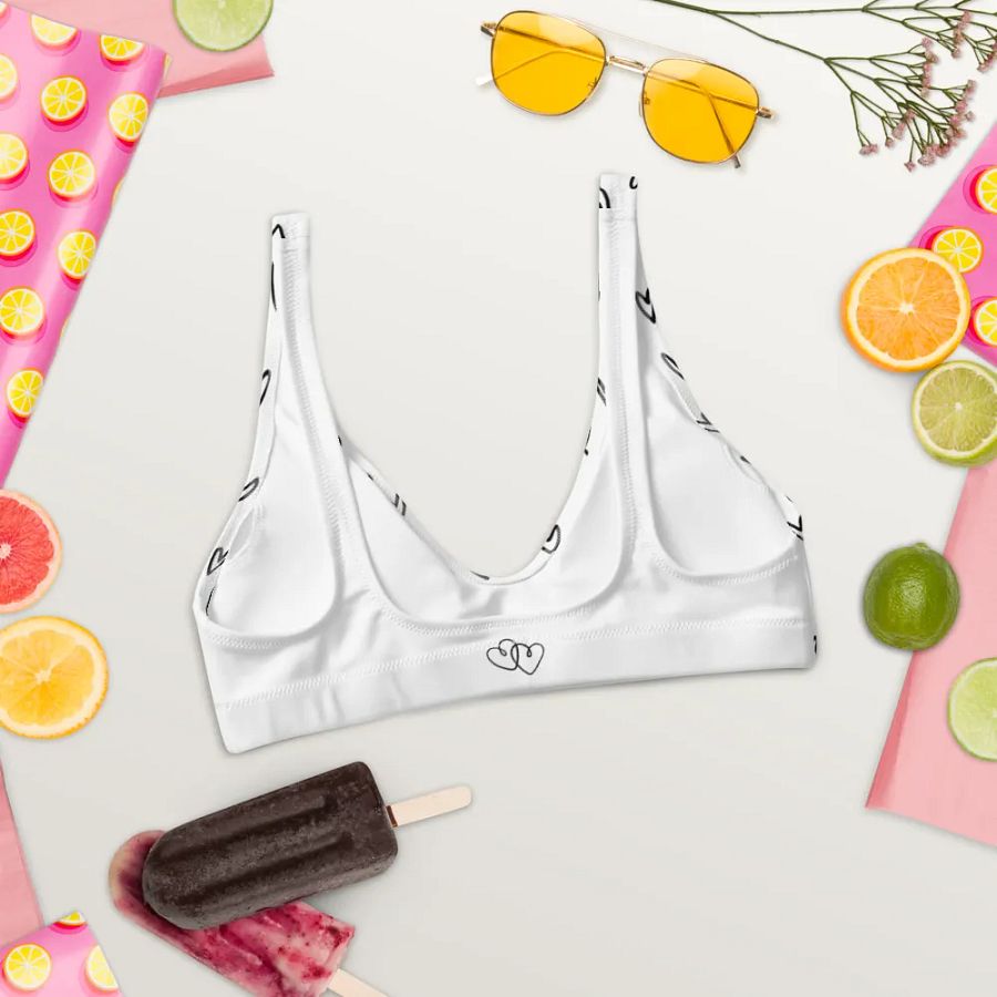 Mini Hearts Recycled Bikini Top product image (8)