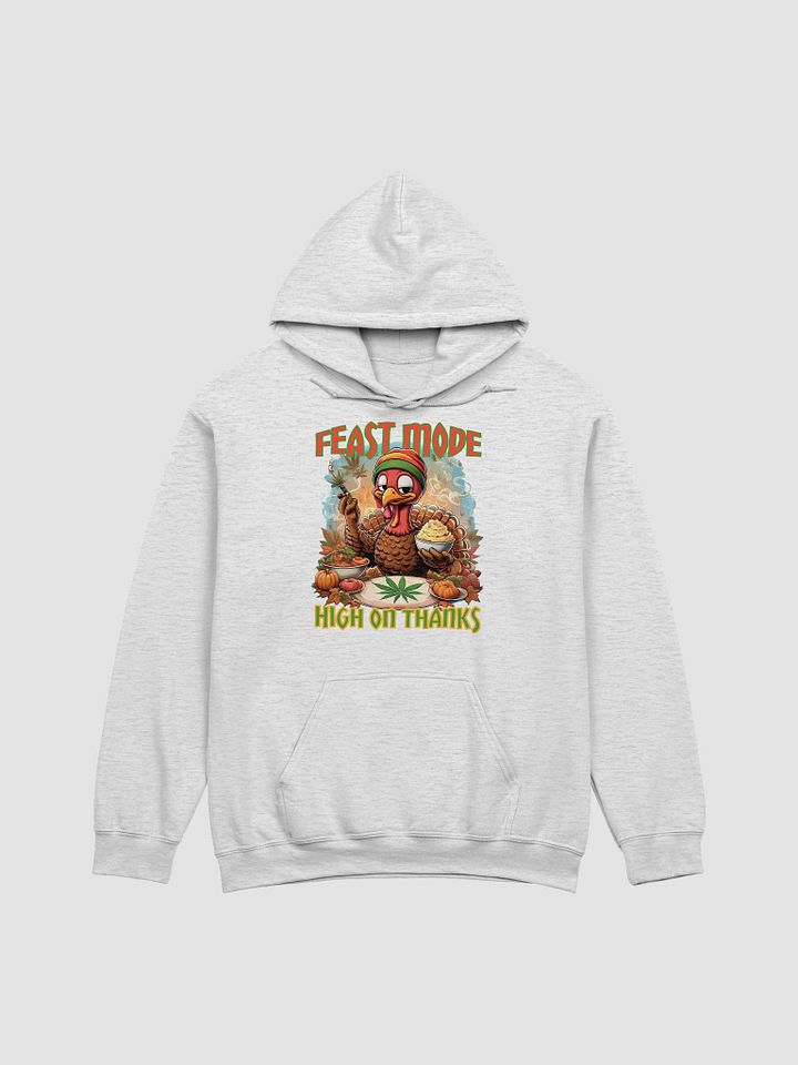 Funny Rasta Turkey Gildan Hoodie | Thanksgiving Weed Gildan Hoodie product image (1)