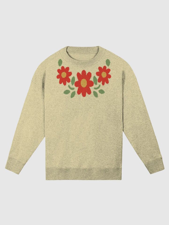 Flower Knitted Relaxed Sweater 1/3 product image (2)