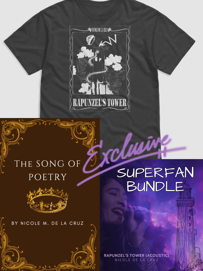 Rapunzel's Tower T-Shirt BUNDLE (The Song of Poetry AND MP3 SONG) product image (1)