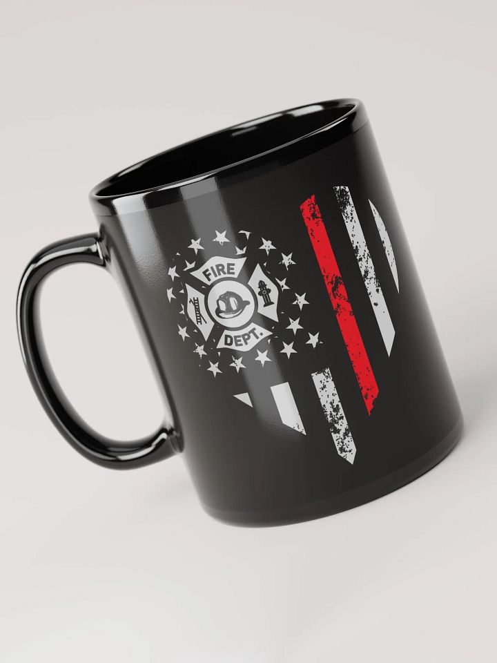 Firefighter Heart - Black Mug product image (1)