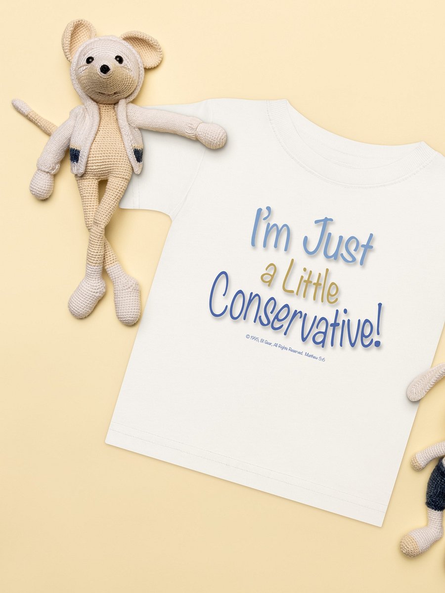 Kids Conservative T-Shirt | I’m Just a Little Conservative | Funny Political Shirt for Kids | Patriotic Tee | Right Wing Toddler Shirt product image (3)