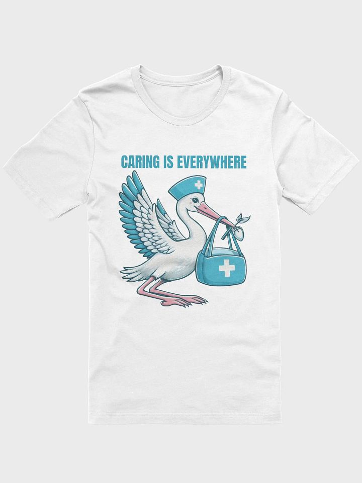 Caring is Everywhere Stork Nurse T-Shirt product image (5)