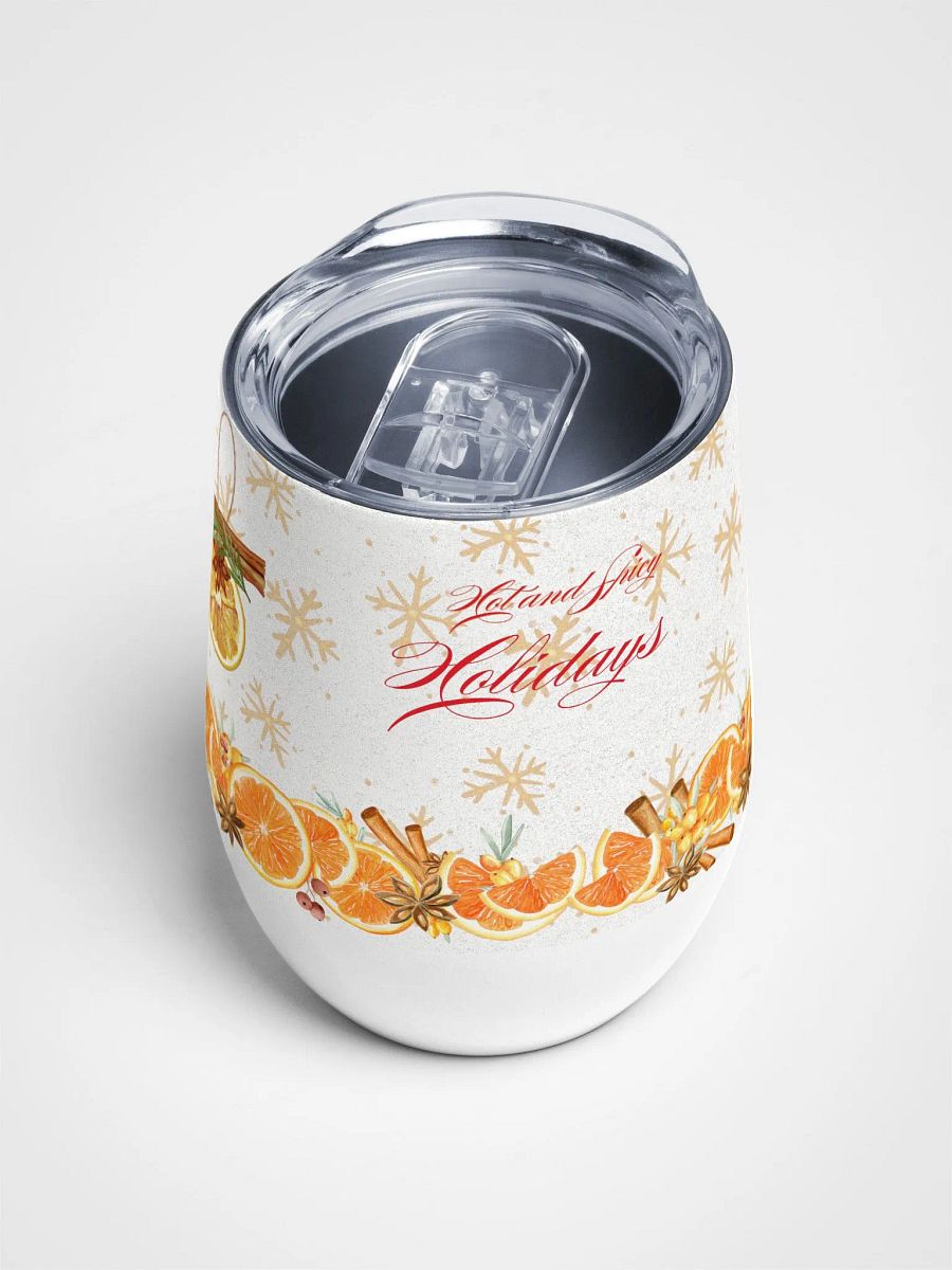 Holiday Spice Wine Tumbler gift for moms dads friends colleagues product image (4)