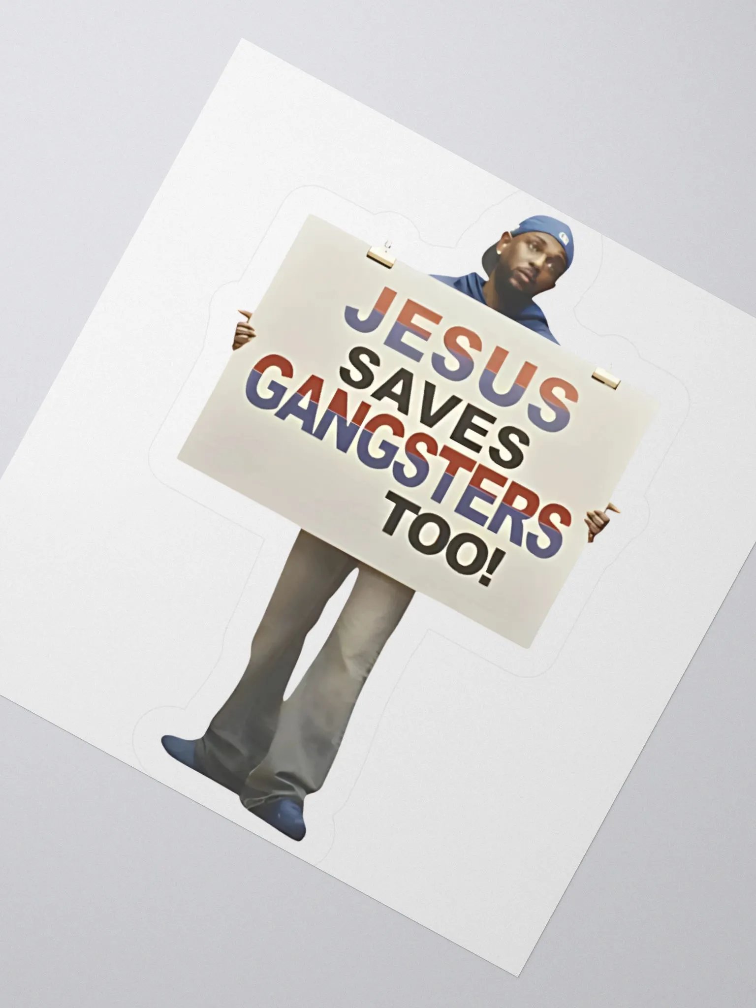 Kendrick Lamar Jesus Saves Gangsters Too Sticker product image (2)
