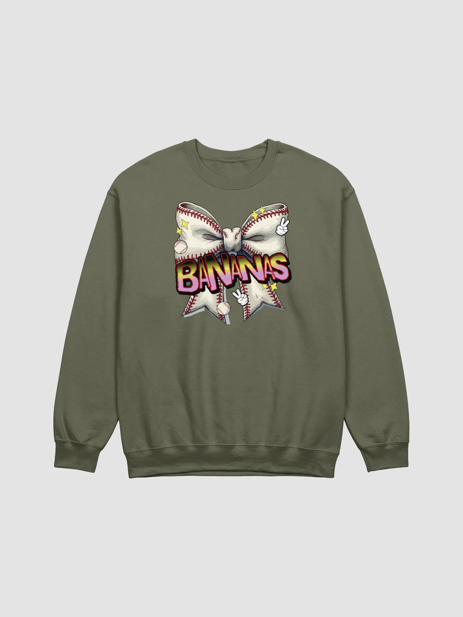Bananas Bow Baseball Crewneck product image (13)