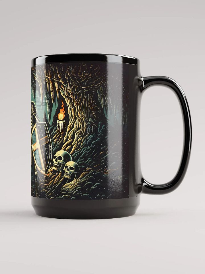 Skeleton Knight Explorer Black Glossy Mug product image (2)