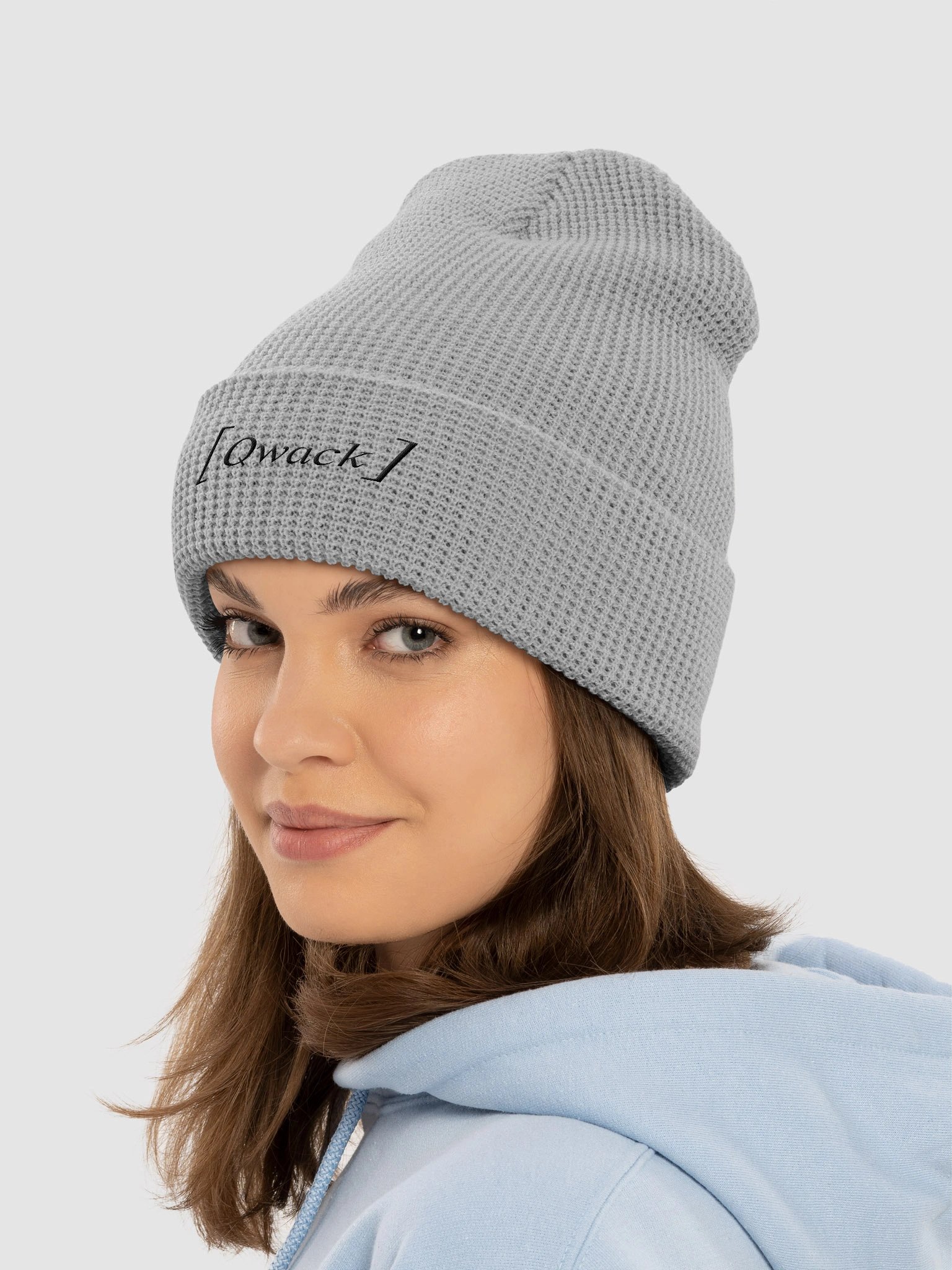 Minimalist Waffle Beanie - [Qwack] - BlkOut product image (17)