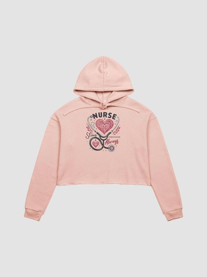 Nurse Love Stethoscope Heart Cropped Hoodie product image (1)