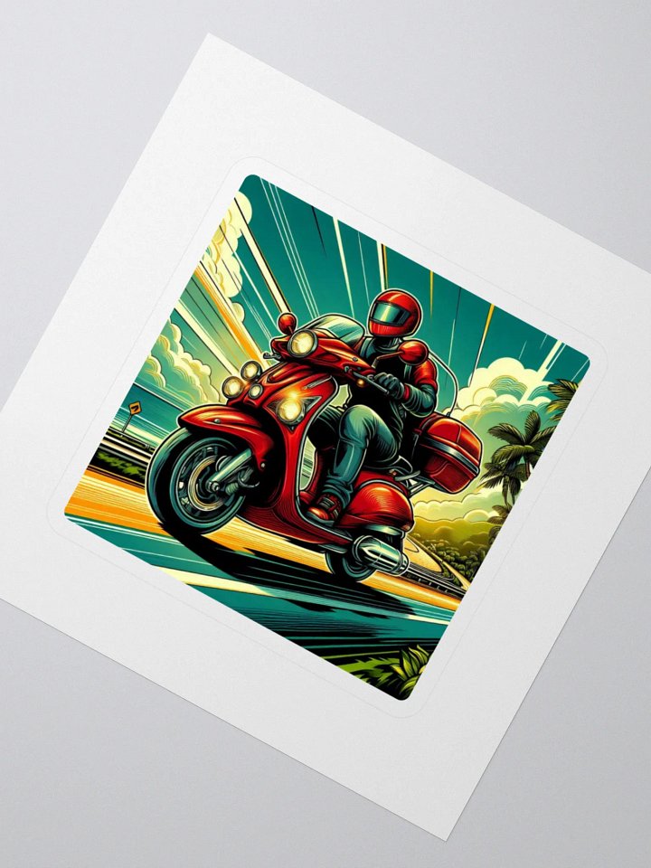 Scooter Adventure Kiss Cut Stickers product image (2)