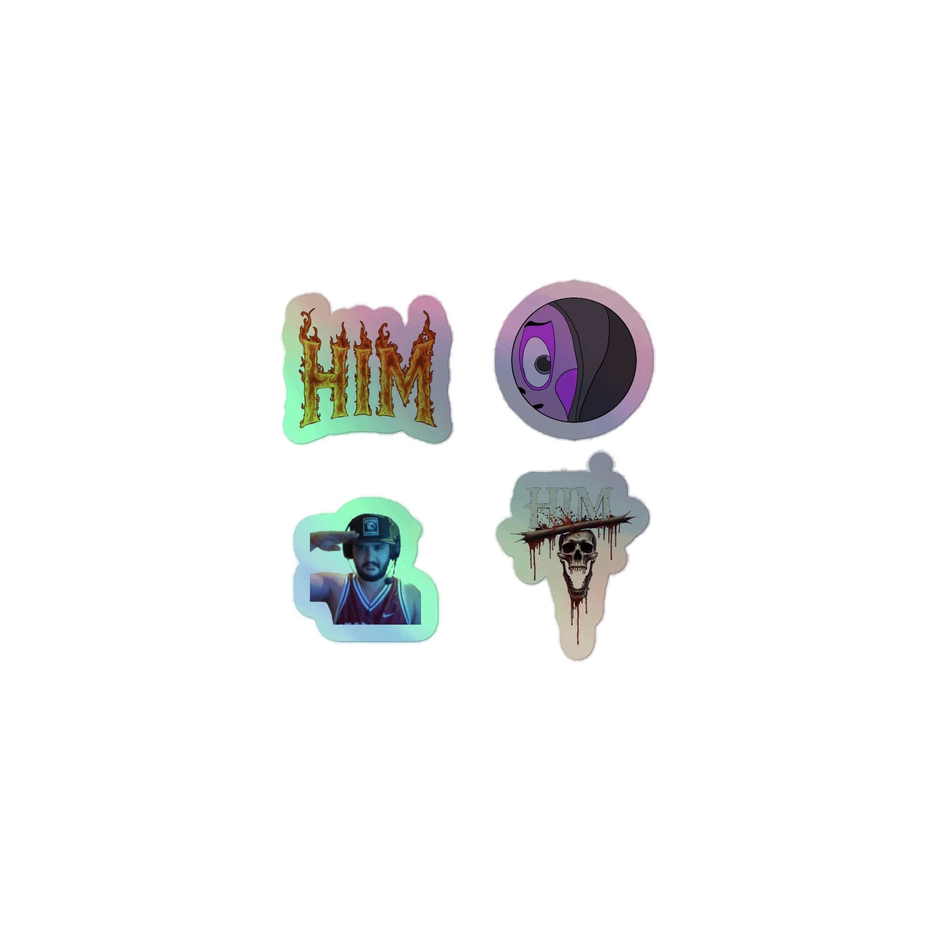 HIM collection Holographic Sticker Pack 1 product image (1)