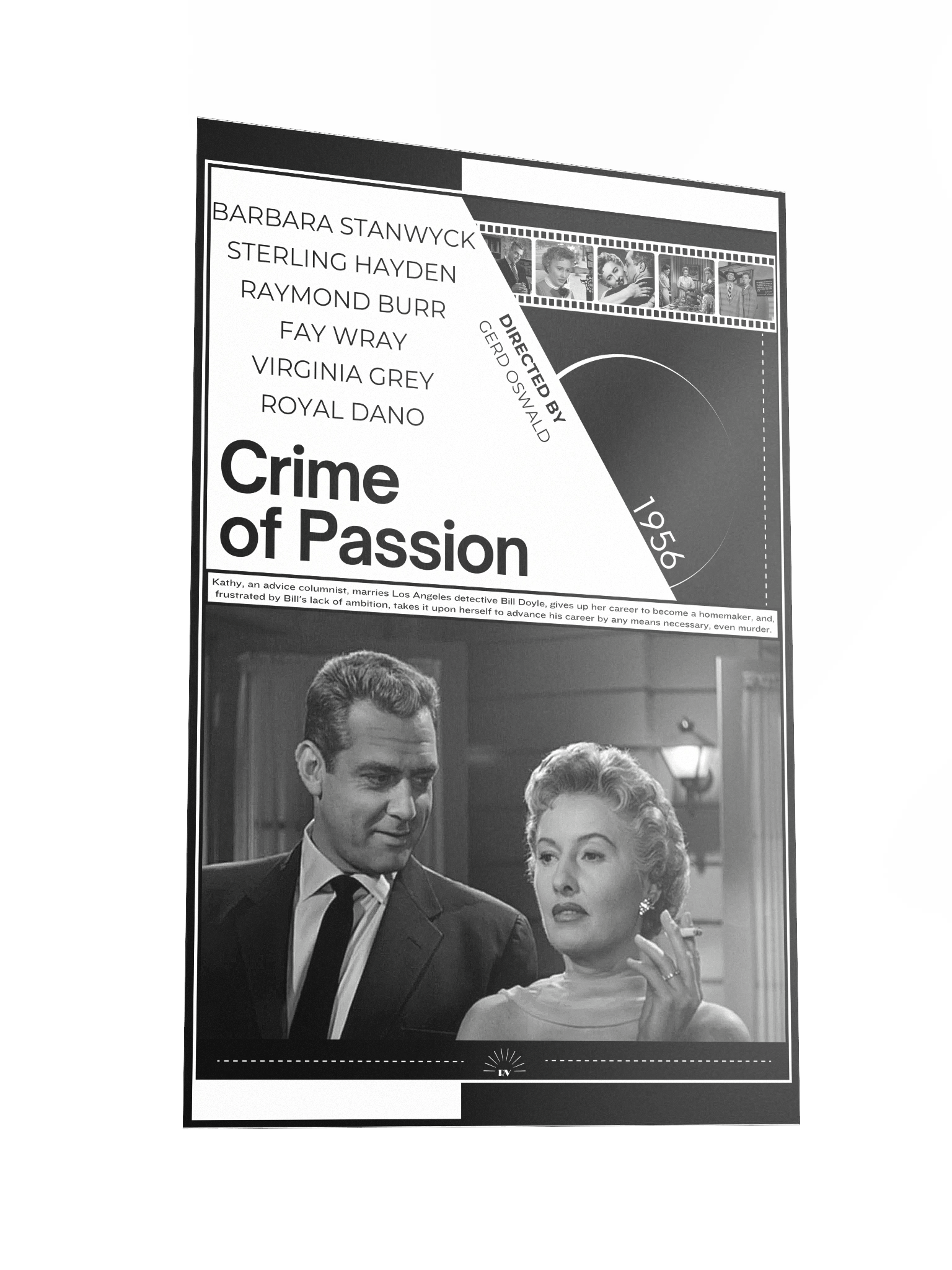 Crime of Passion with Barbara Stanwyck 1956 | Movie Poster | 12x18 Wall Art product image (2)