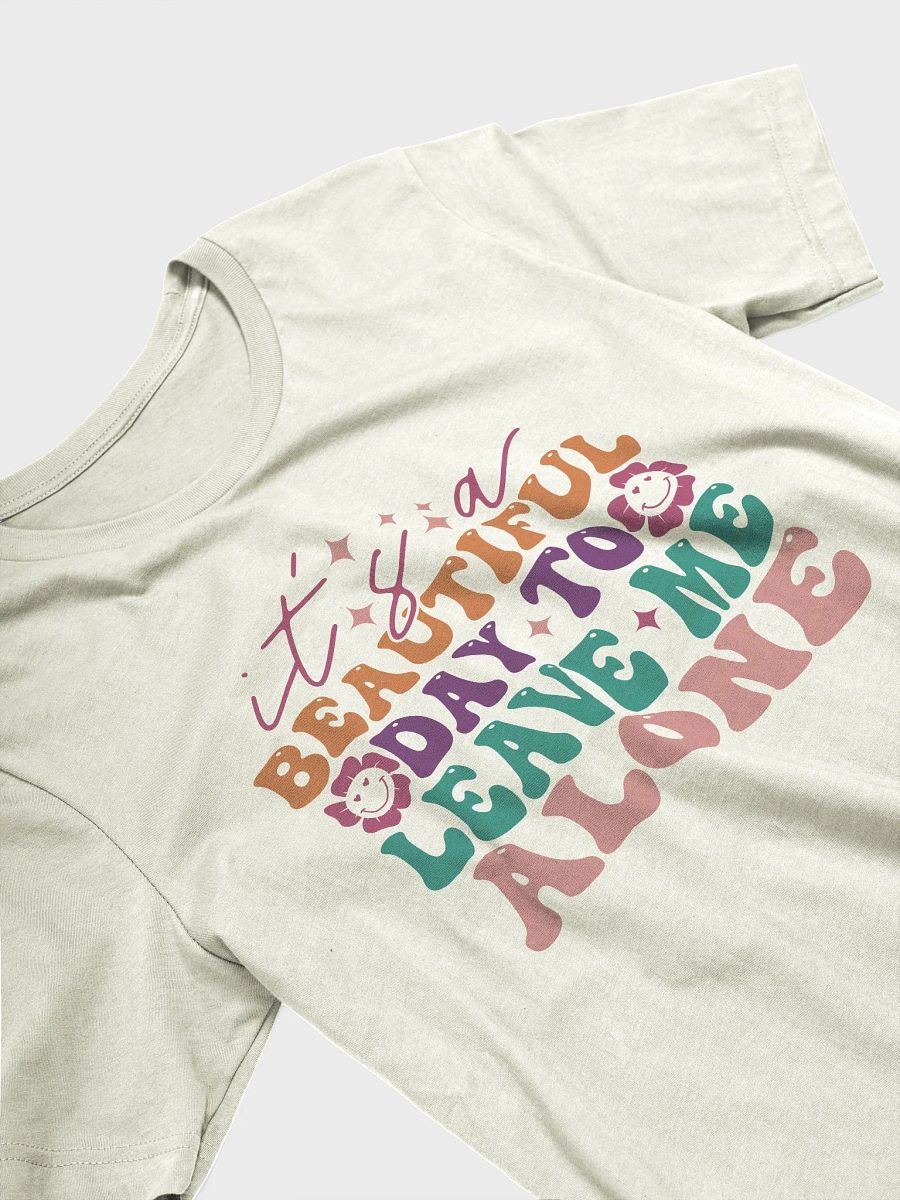 Sarcastic shirt for women, it's a beautiful day to leave me alone funny saying woman retro T-shirt product image (3)
