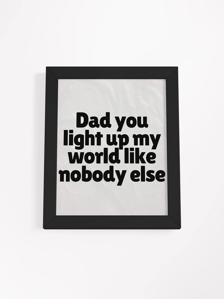 Radiant Dad Tribute Framed Poster product image (1)